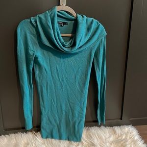 Green cowl neck sweater size small